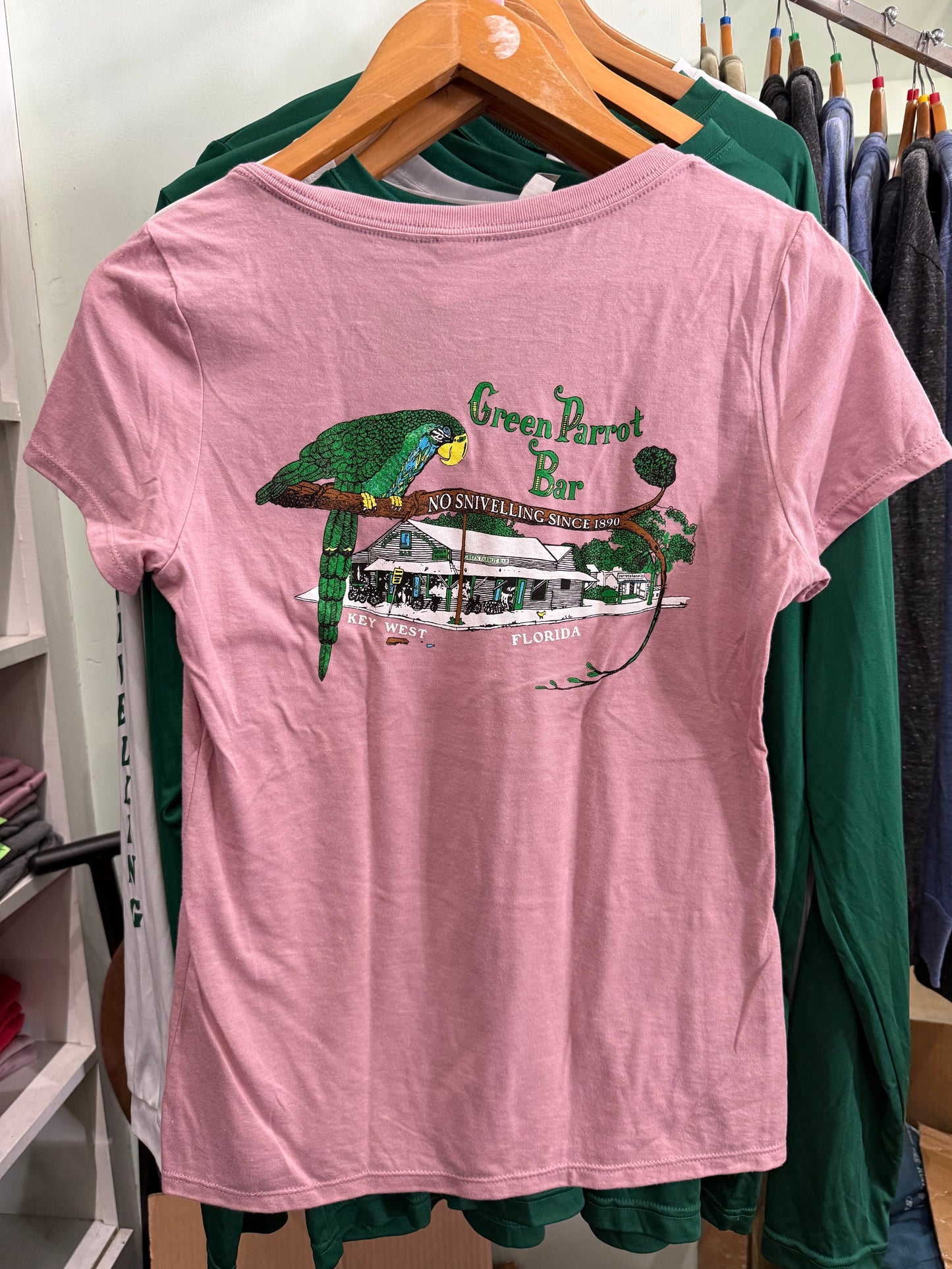 Ladies Building V-Neck T Shirt