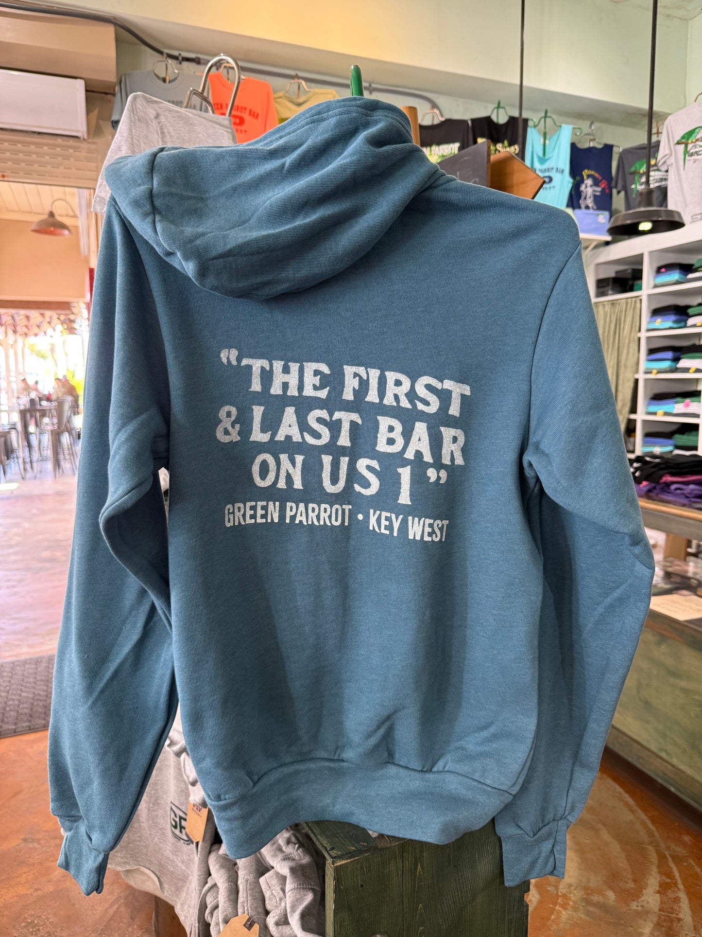 First & Last Bar Zip Hoodie