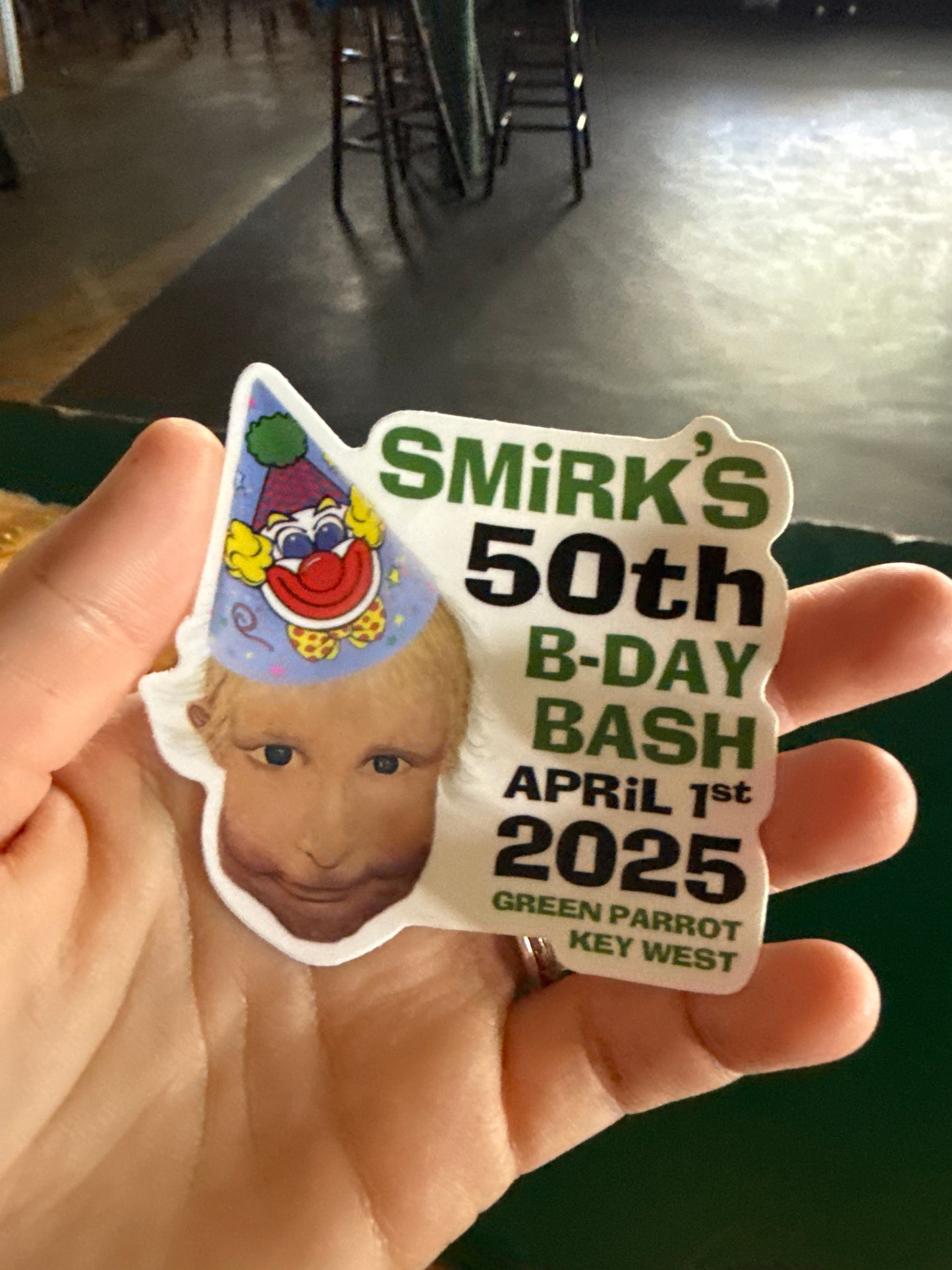 Birthday Smirk Sticker