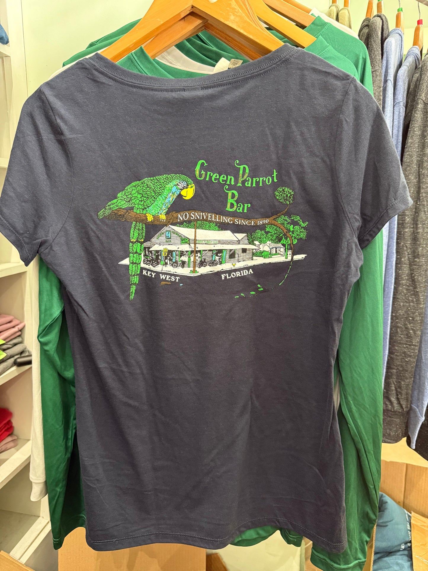 Ladies Building V-Neck T Shirt