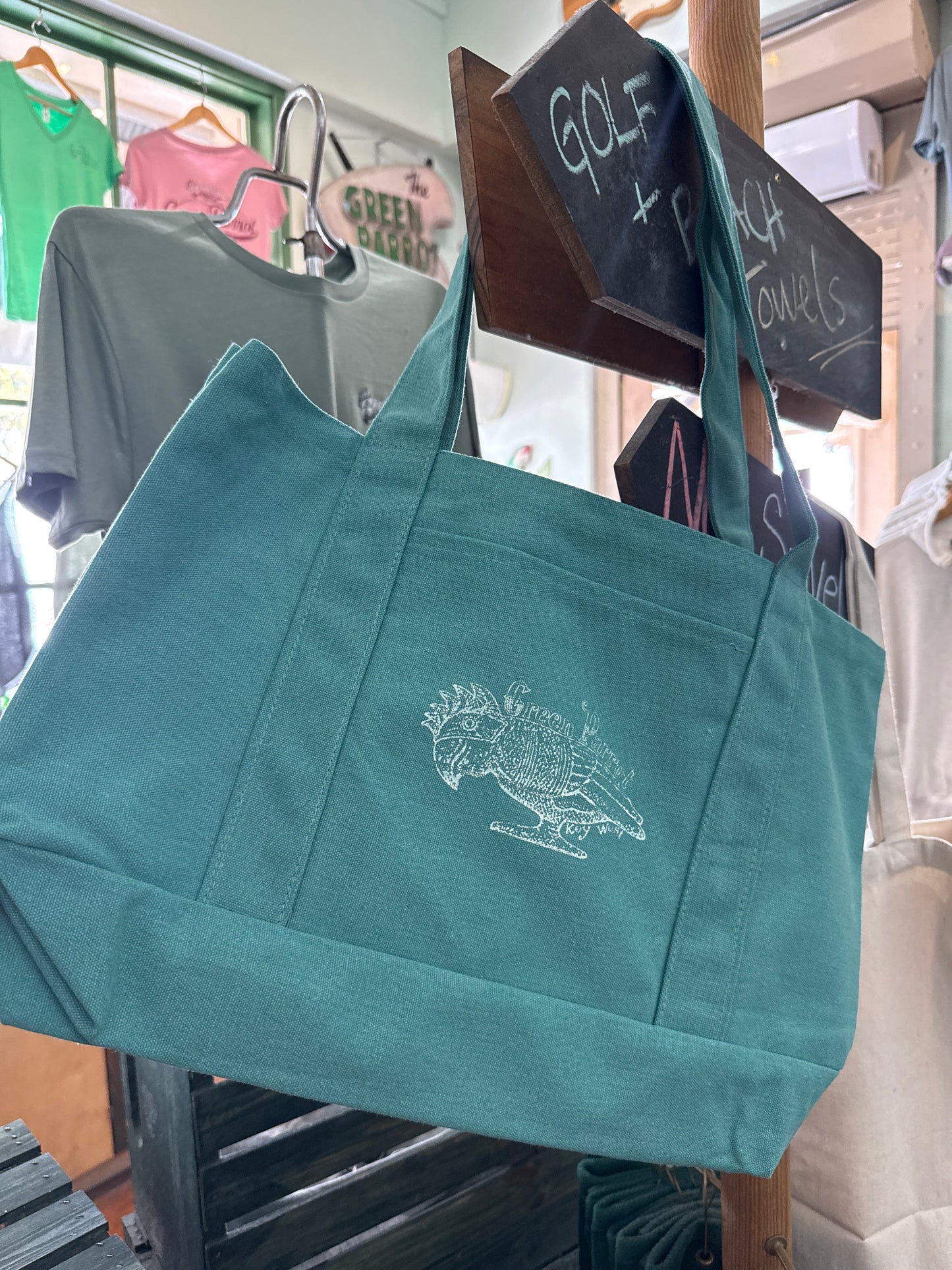 Large Mayan Bird Beach Tote