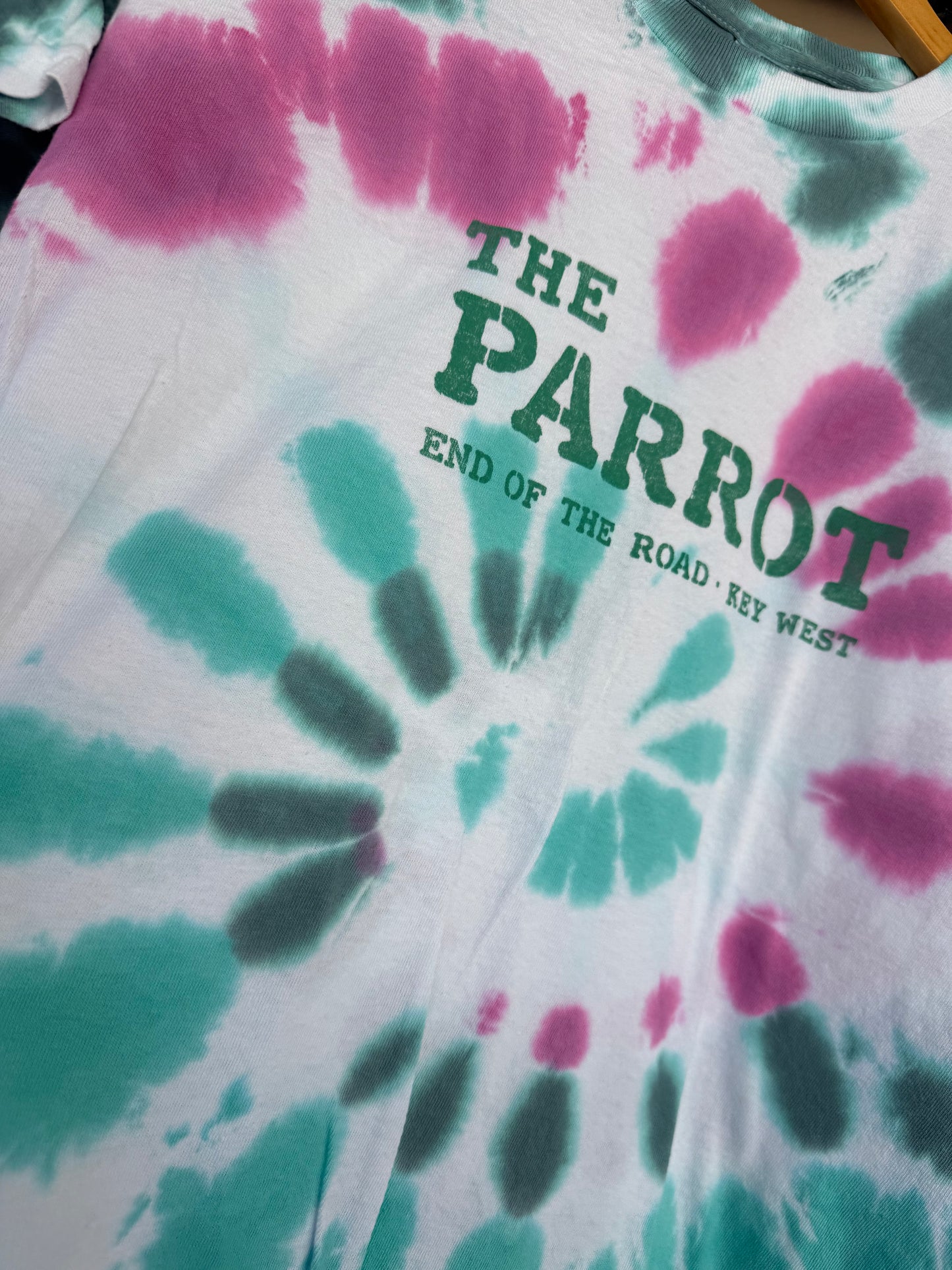 Pink/Teal Tie Dye End Of The Road T Shirt