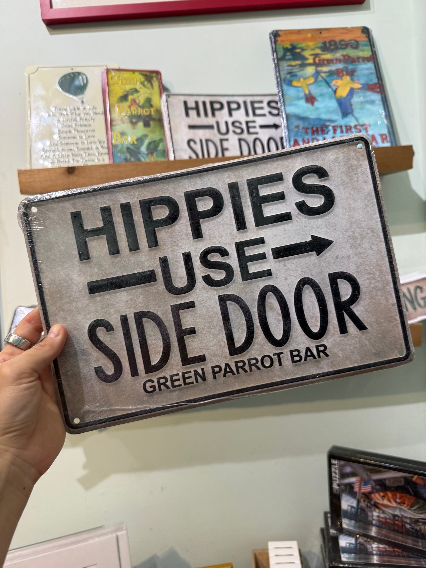 Hippie Door Tin Sign