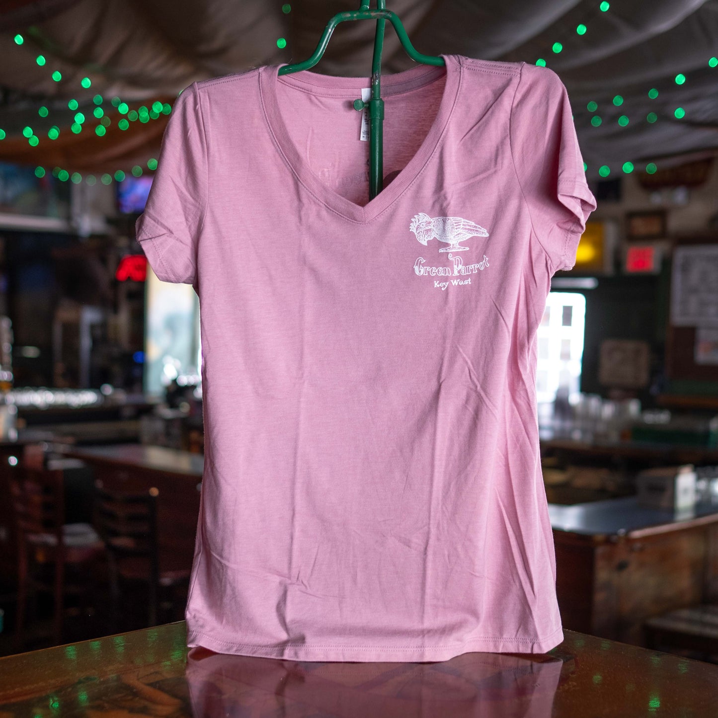 Ladies Building V-Neck T Shirt