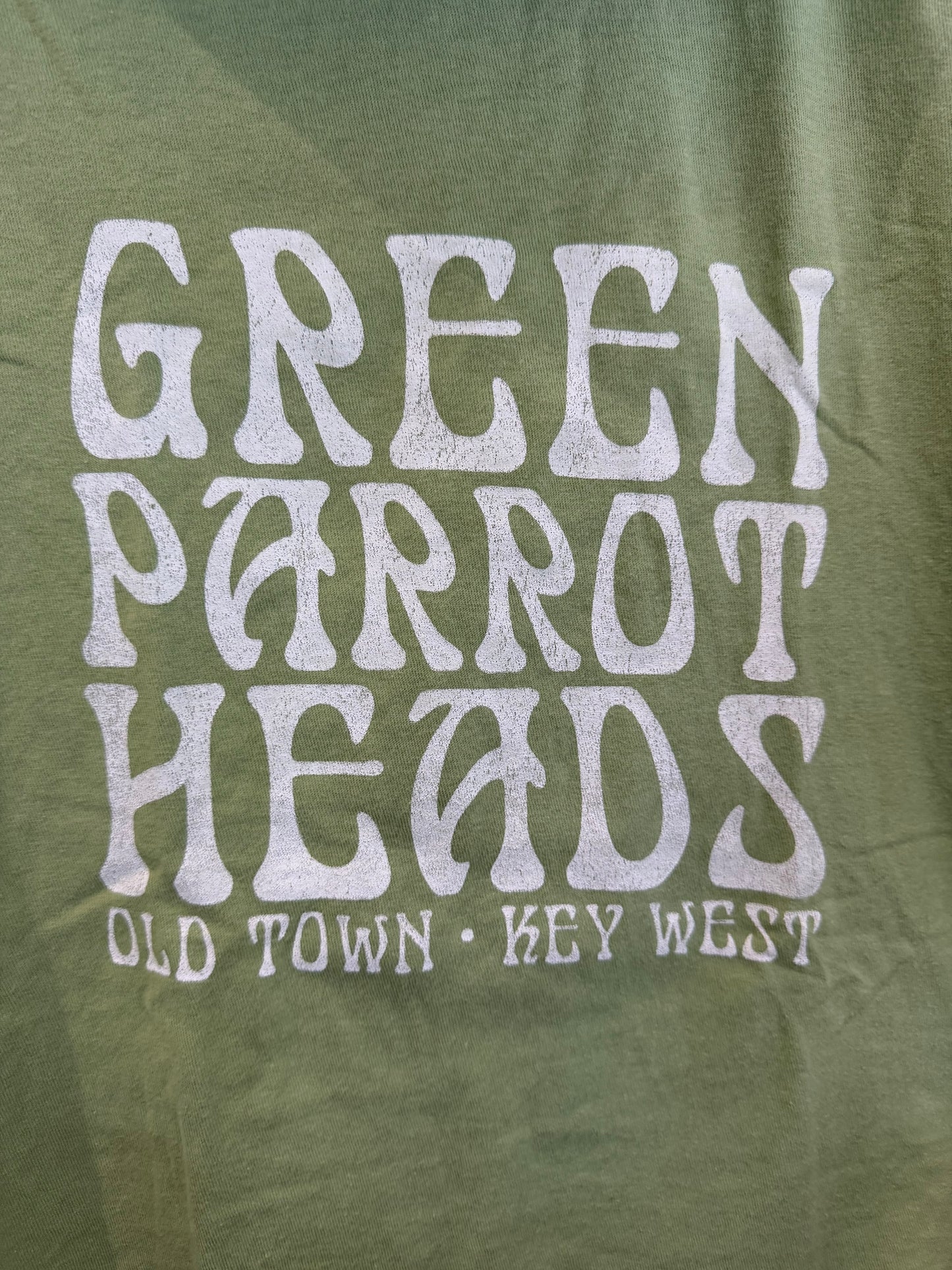 Green Parrot Head T Shirt