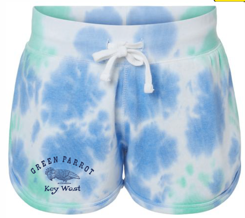 Ladies Tie Dye Sweat Shorts
