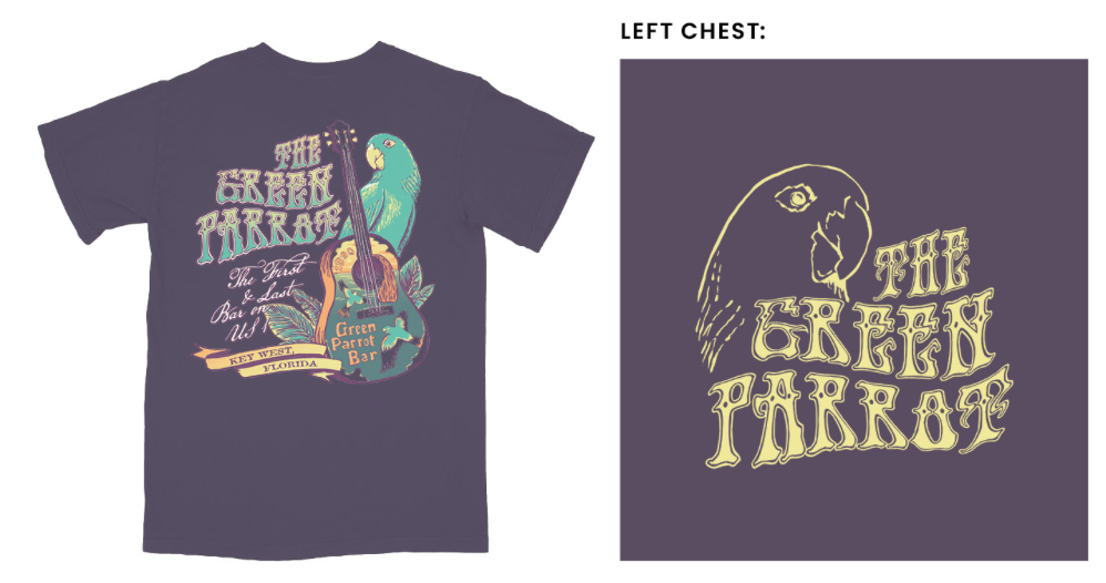 Hippie Guitar T Shirt