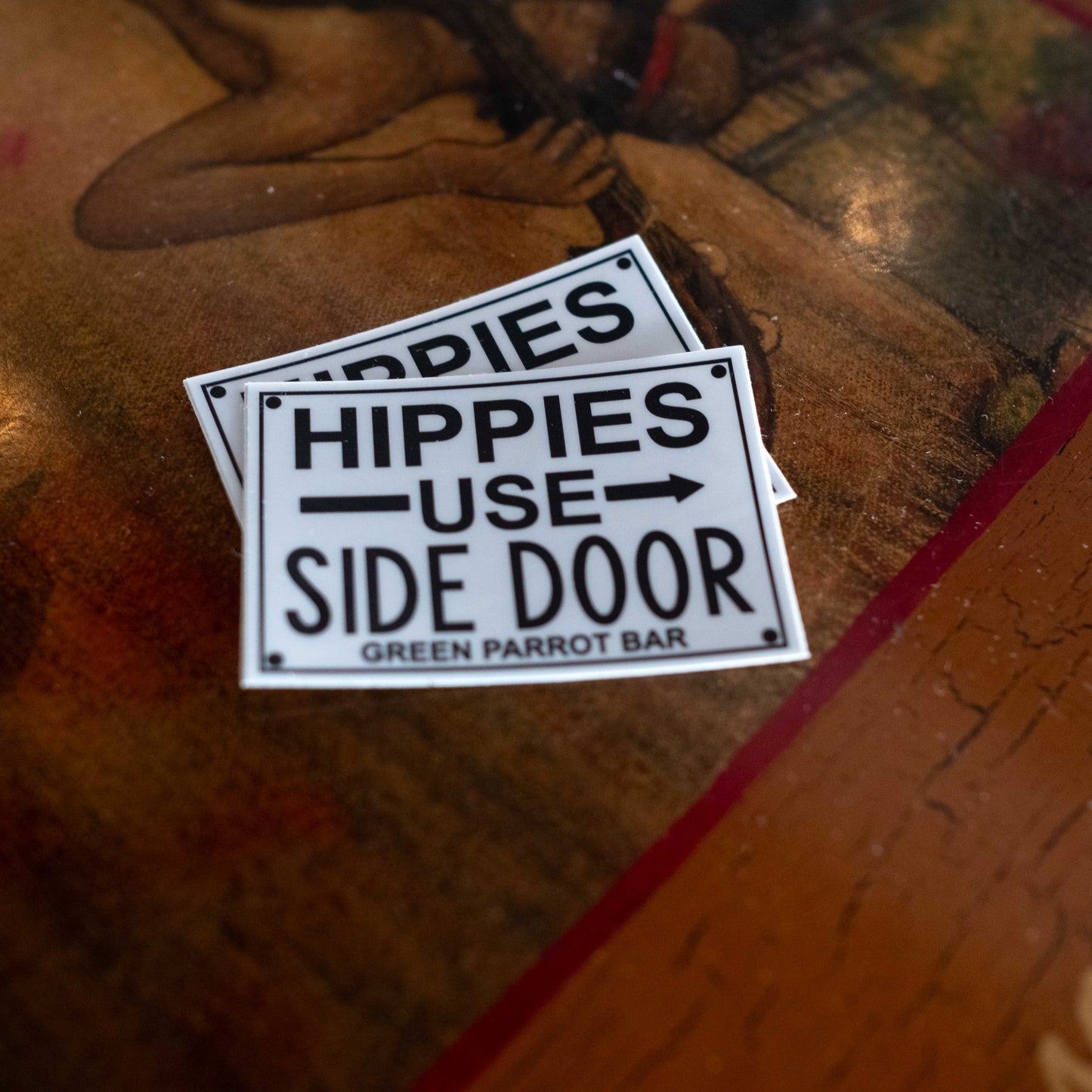 Hippie Door Sticker