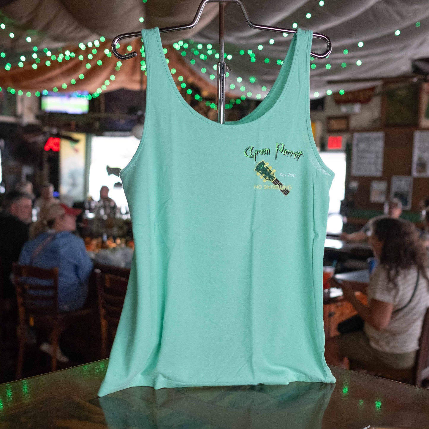 Guitar Neck Ladies Garment Dyed Tank
