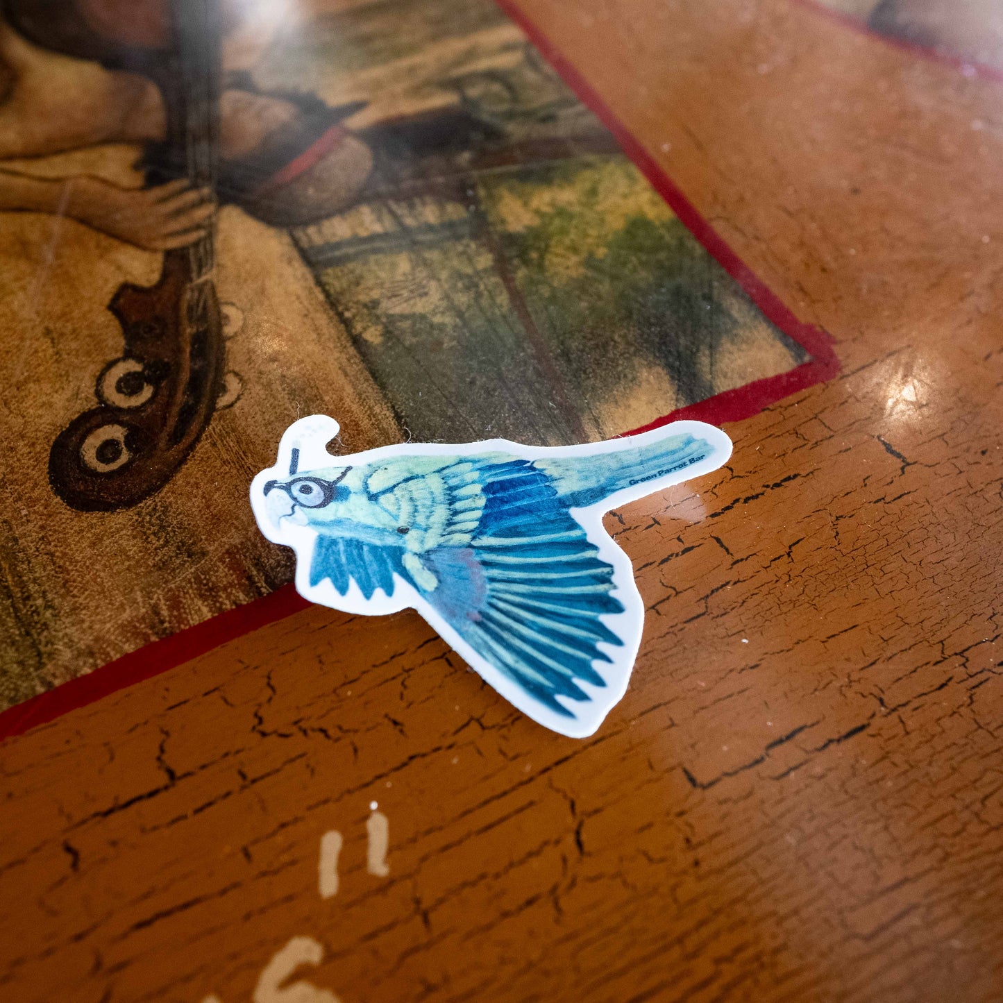 Snorkel Parrot Sticker