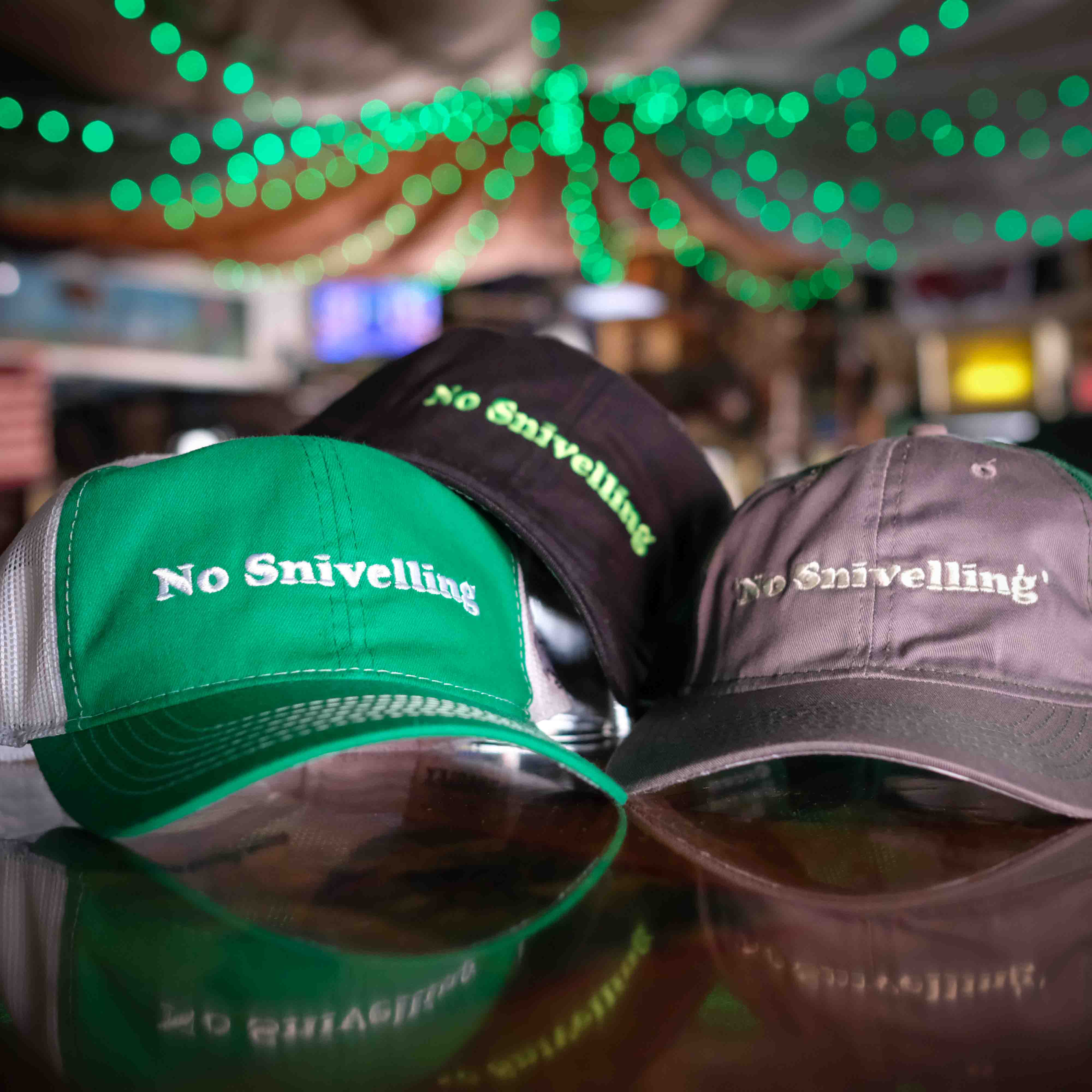No Snivelling Baseball Hat – Green Parrot Gift Shop