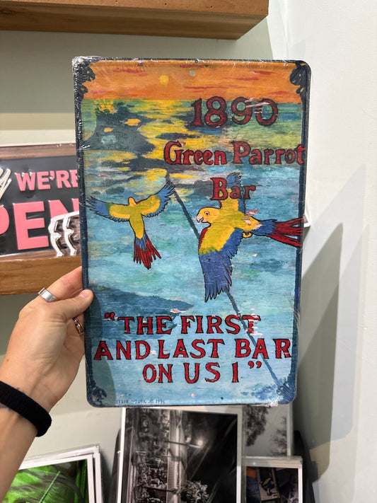 First & Last Bar Tin Sign