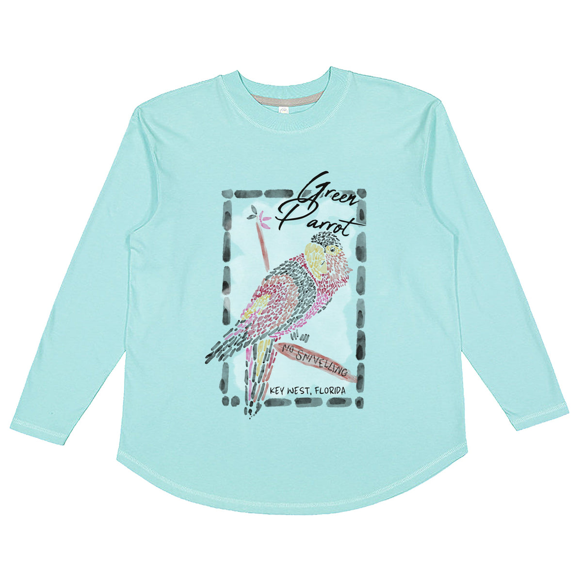 Mosaic Bird Ladies Long Sleeve