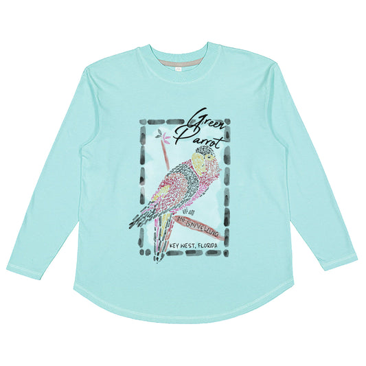 Mosaic Bird Ladies Long Sleeve