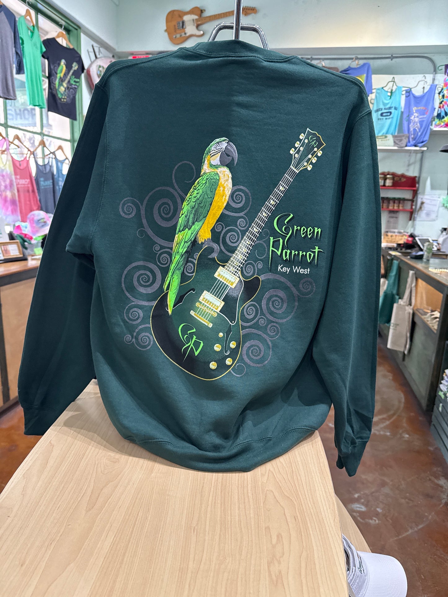 Neck Guitar Crewneck Sweatshirt