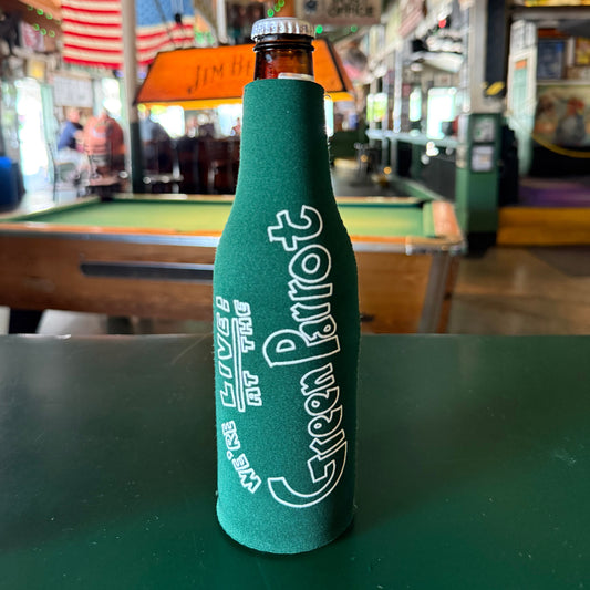 Live Music Bottle Zip Coozie