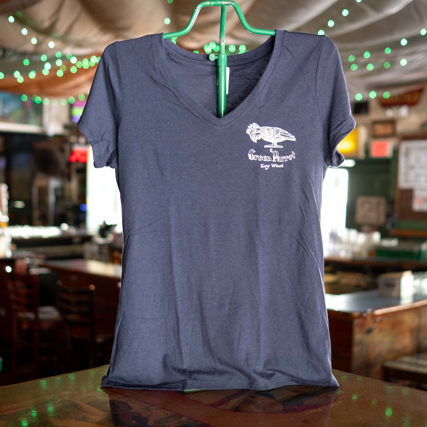 Ladies Building V-Neck T Shirt