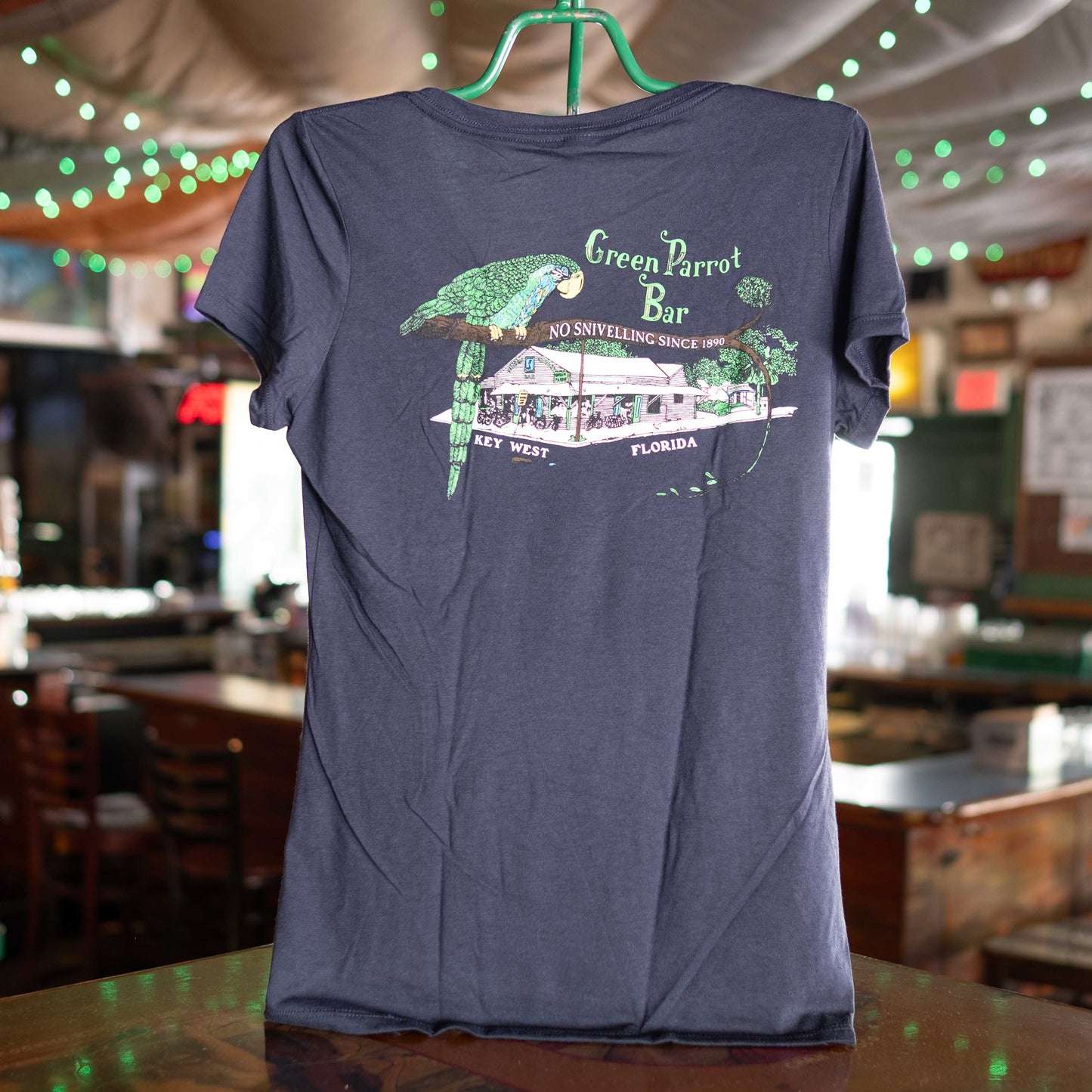 Ladies Building V-Neck T Shirt