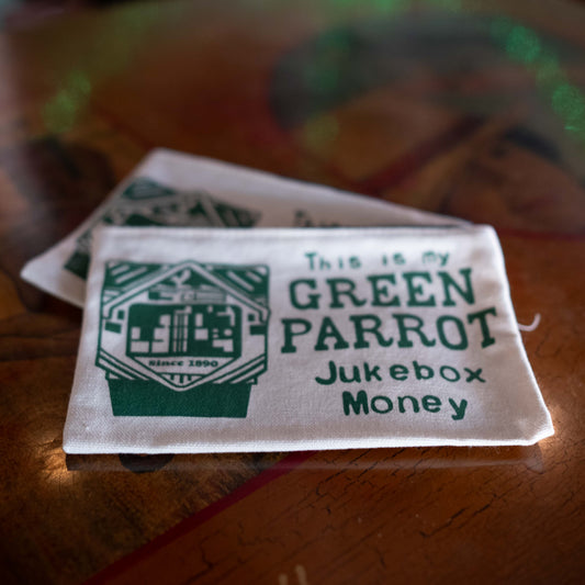 Green Parrot Zip Pouch