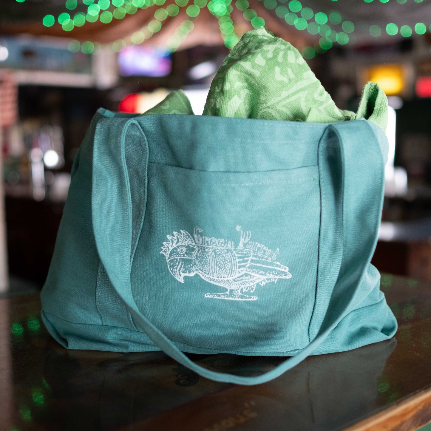 Large Mayan Bird Beach Tote