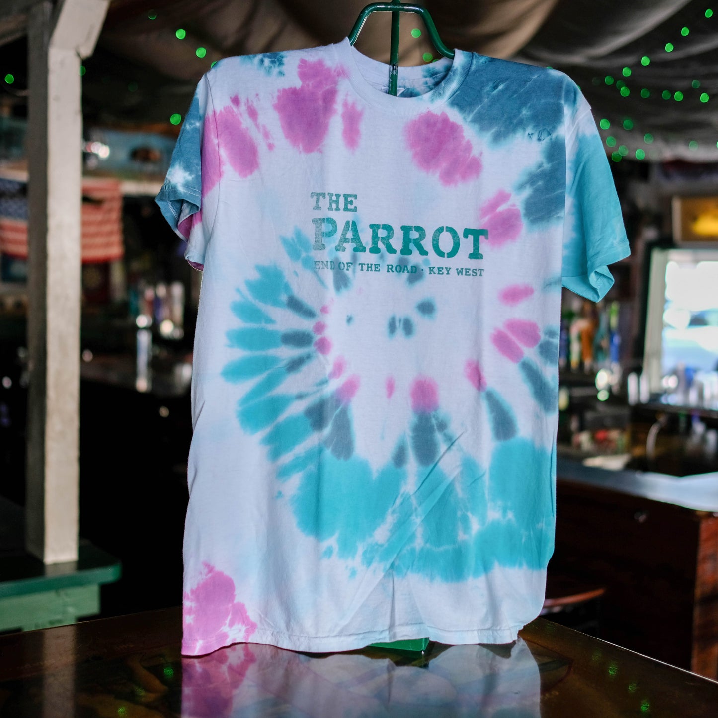 Pink/Teal Tie Dye End Of The Road T Shirt