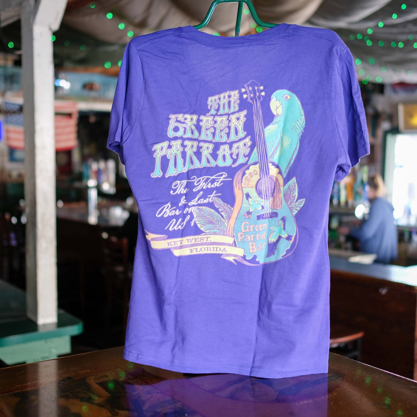 Hippie Guitar V-Neck Tee