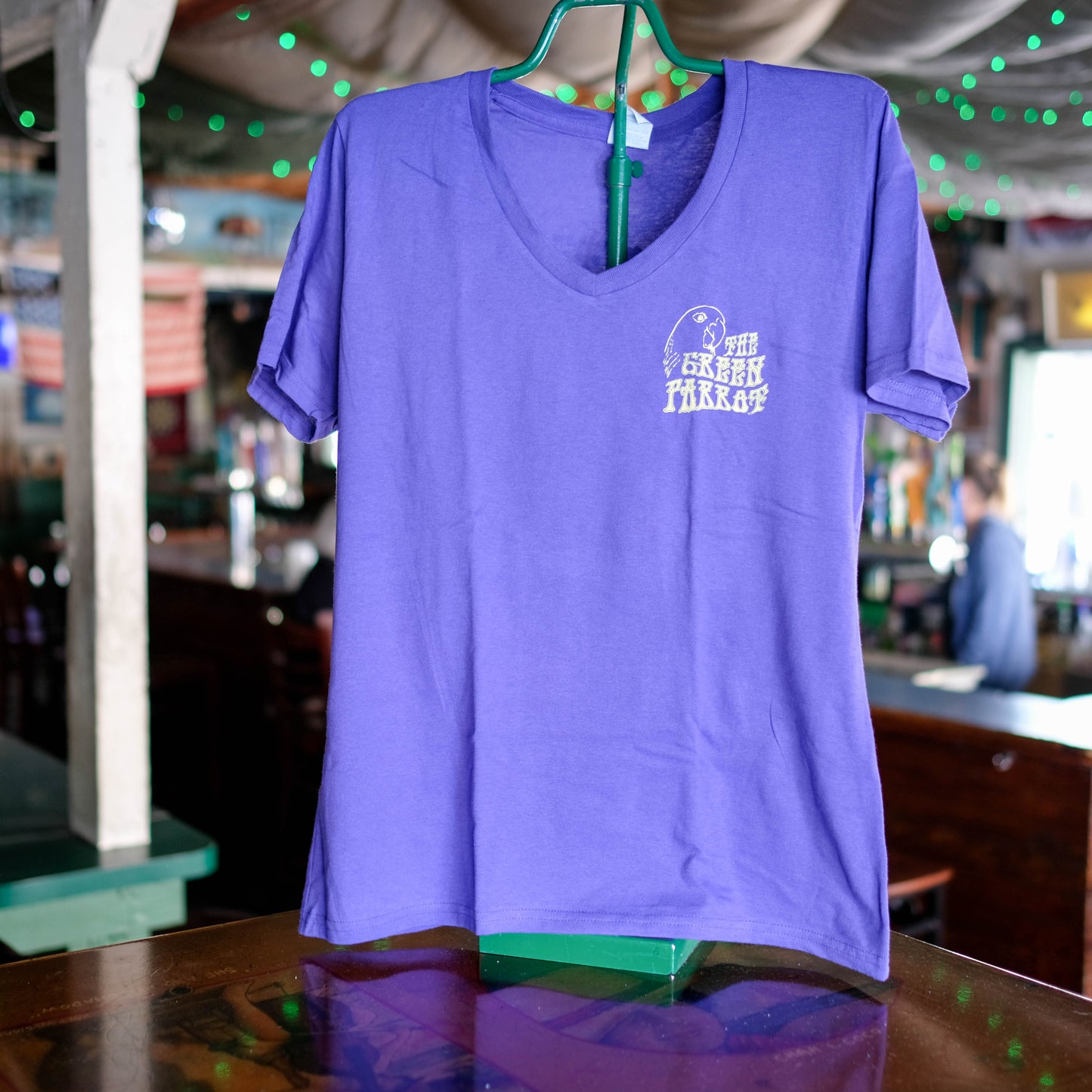 Hippie Guitar V-Neck Tee