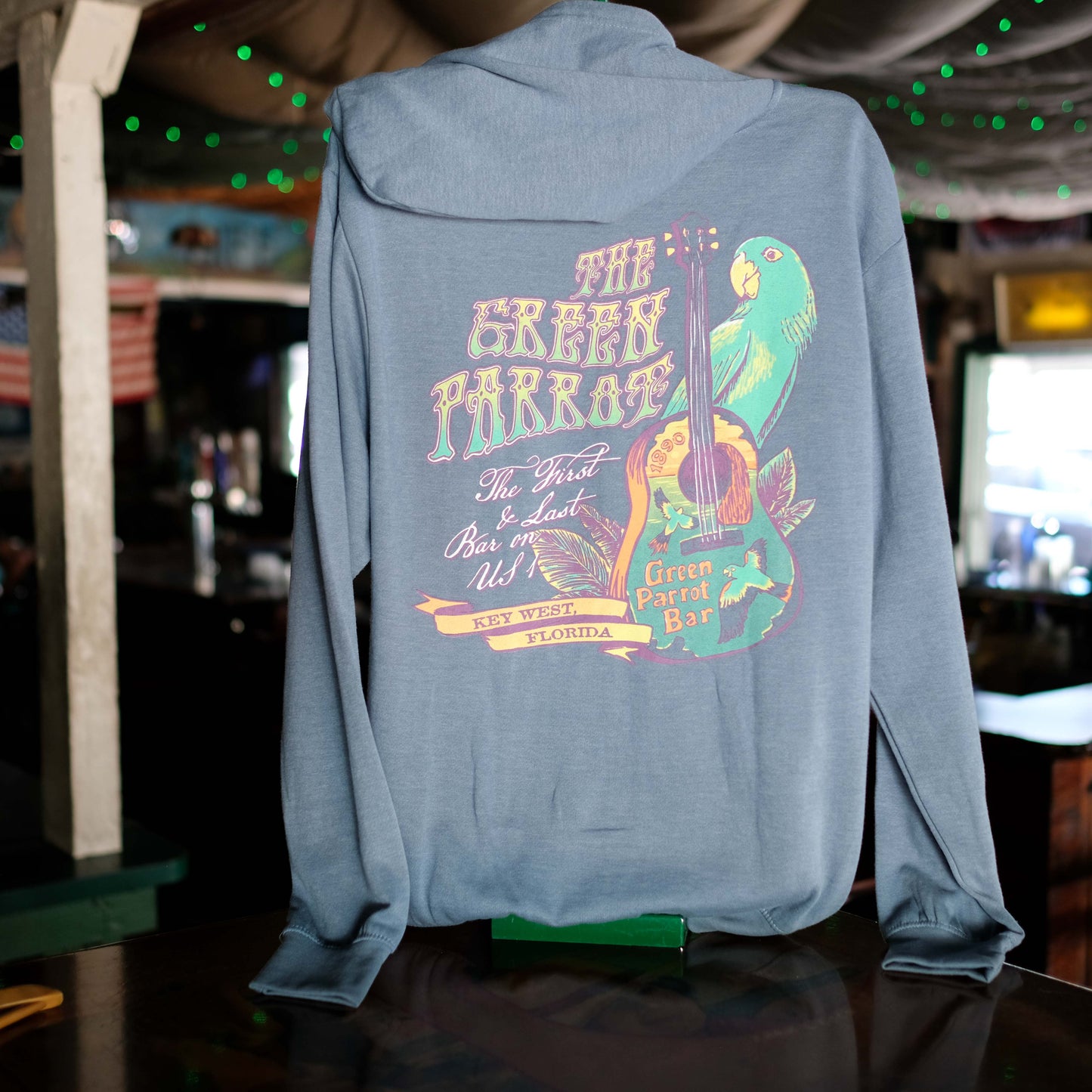 Hippie Guitar Zip Hoodie