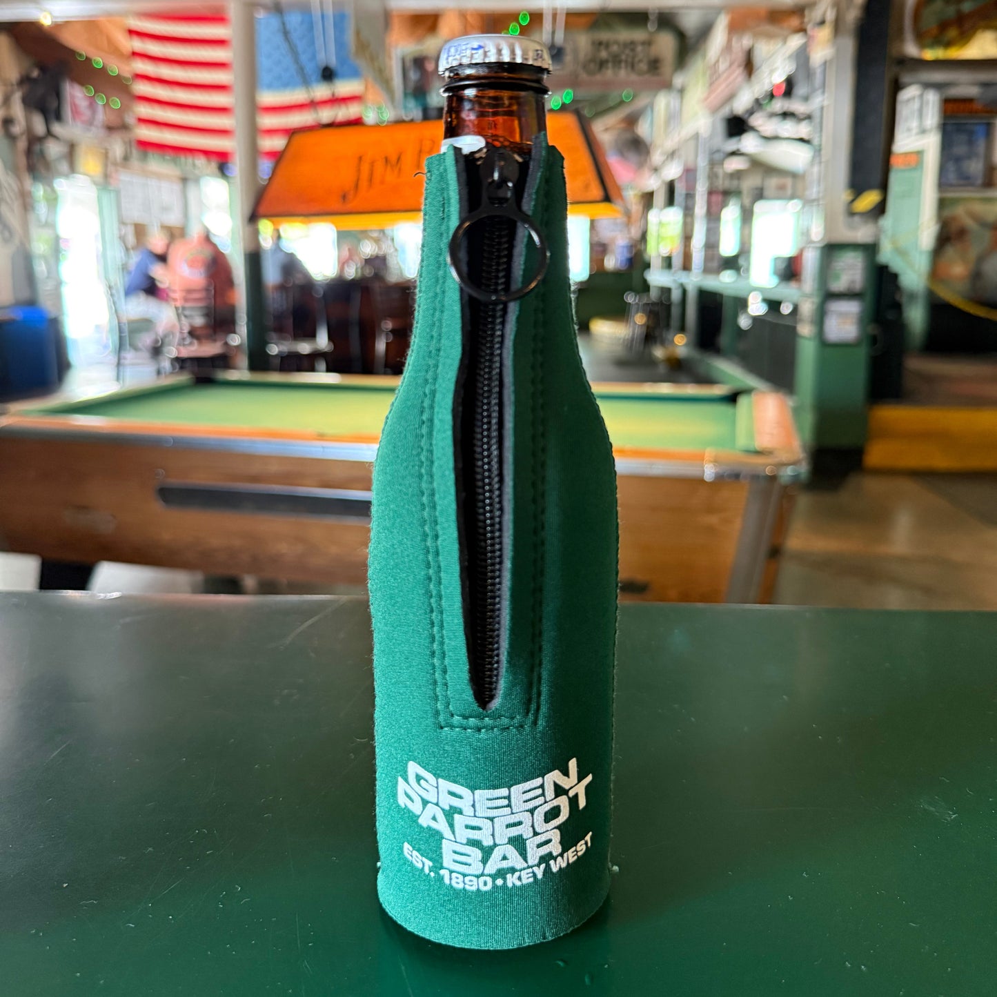 Live Music Bottle Zip Coozie