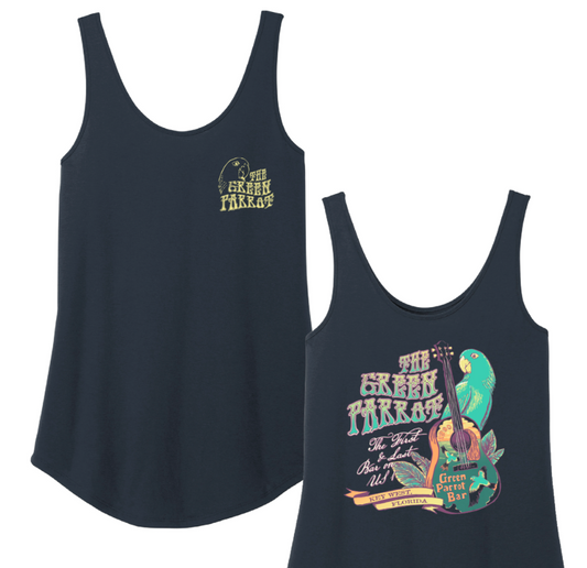 Ladies Hippie Guitar Tank Top