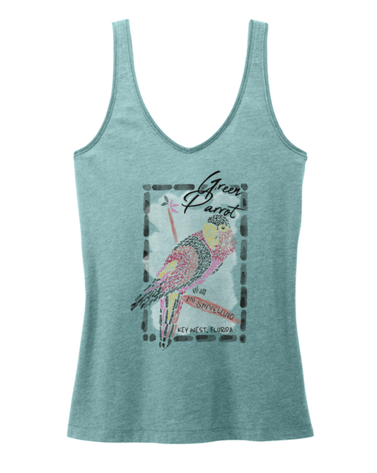 Ladies Mosaic Parrot Tank Top