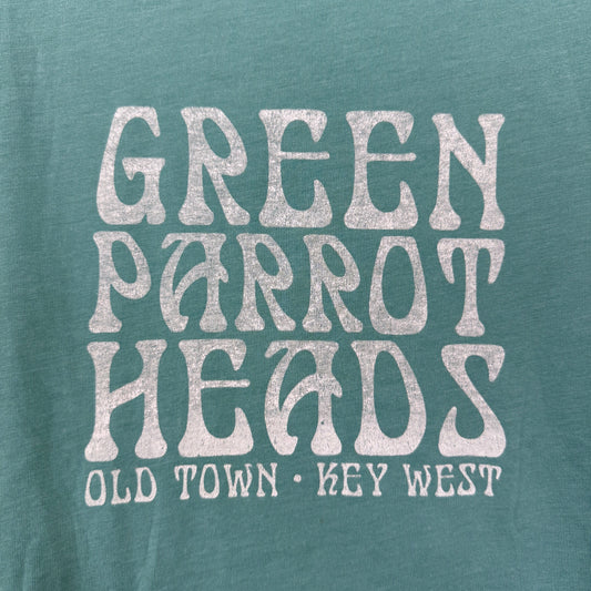 Green Parrot Head T Shirt