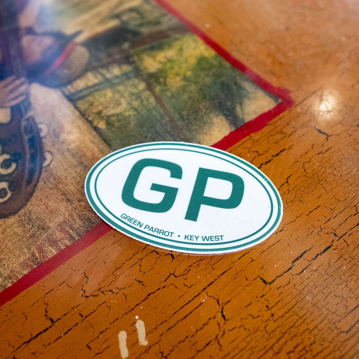 Gp Graphics Sticker Oval GP Sticker – Green Parrot Gift Shop