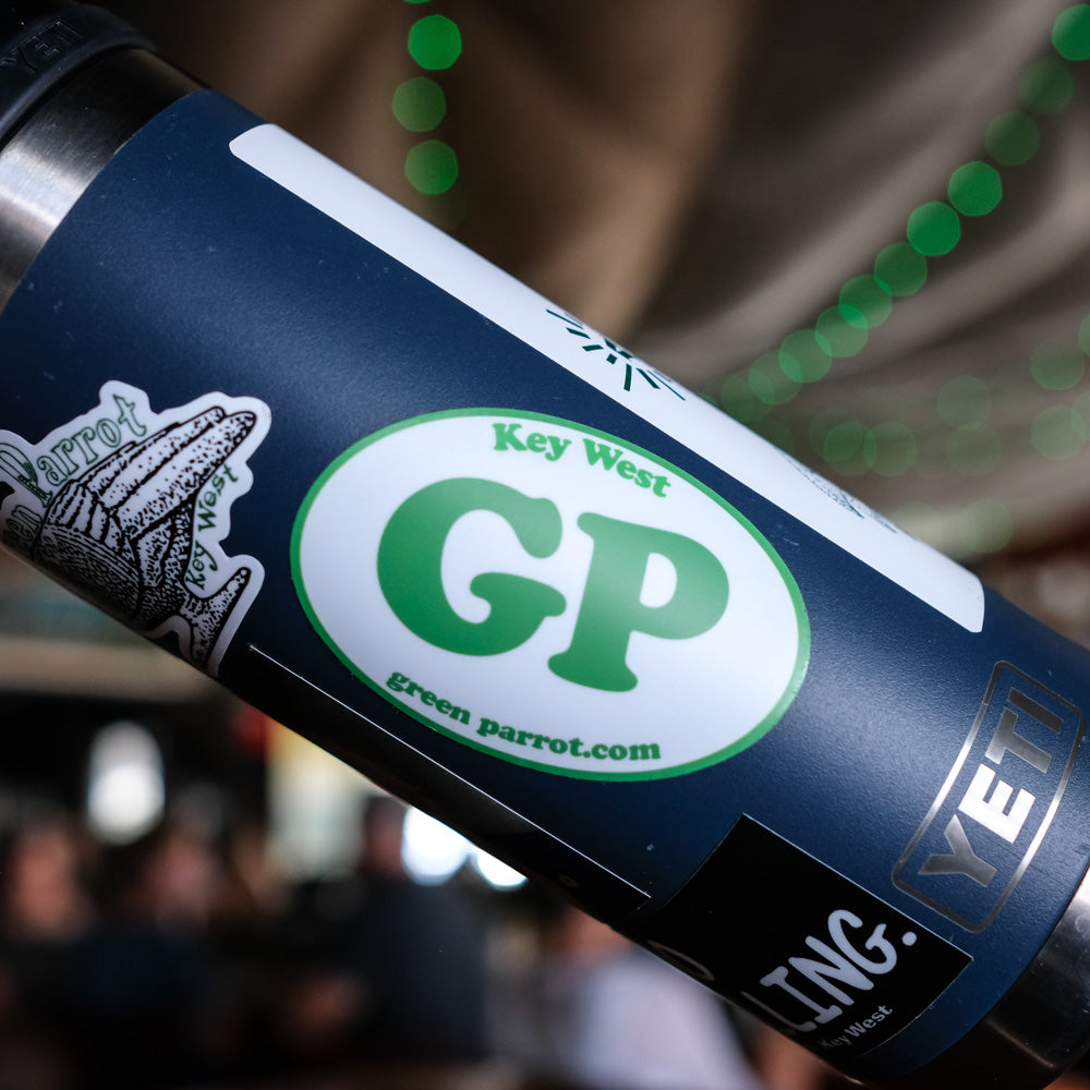 Gp Graphics Sticker Oval GP Sticker – Green Parrot Gift Shop